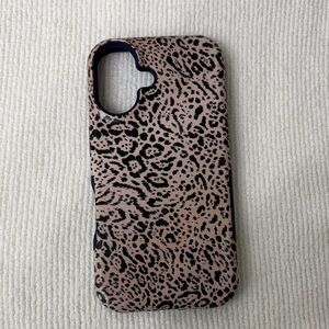 Casely Leopard Print Phone Case - Black and Tan- IPHONE 16